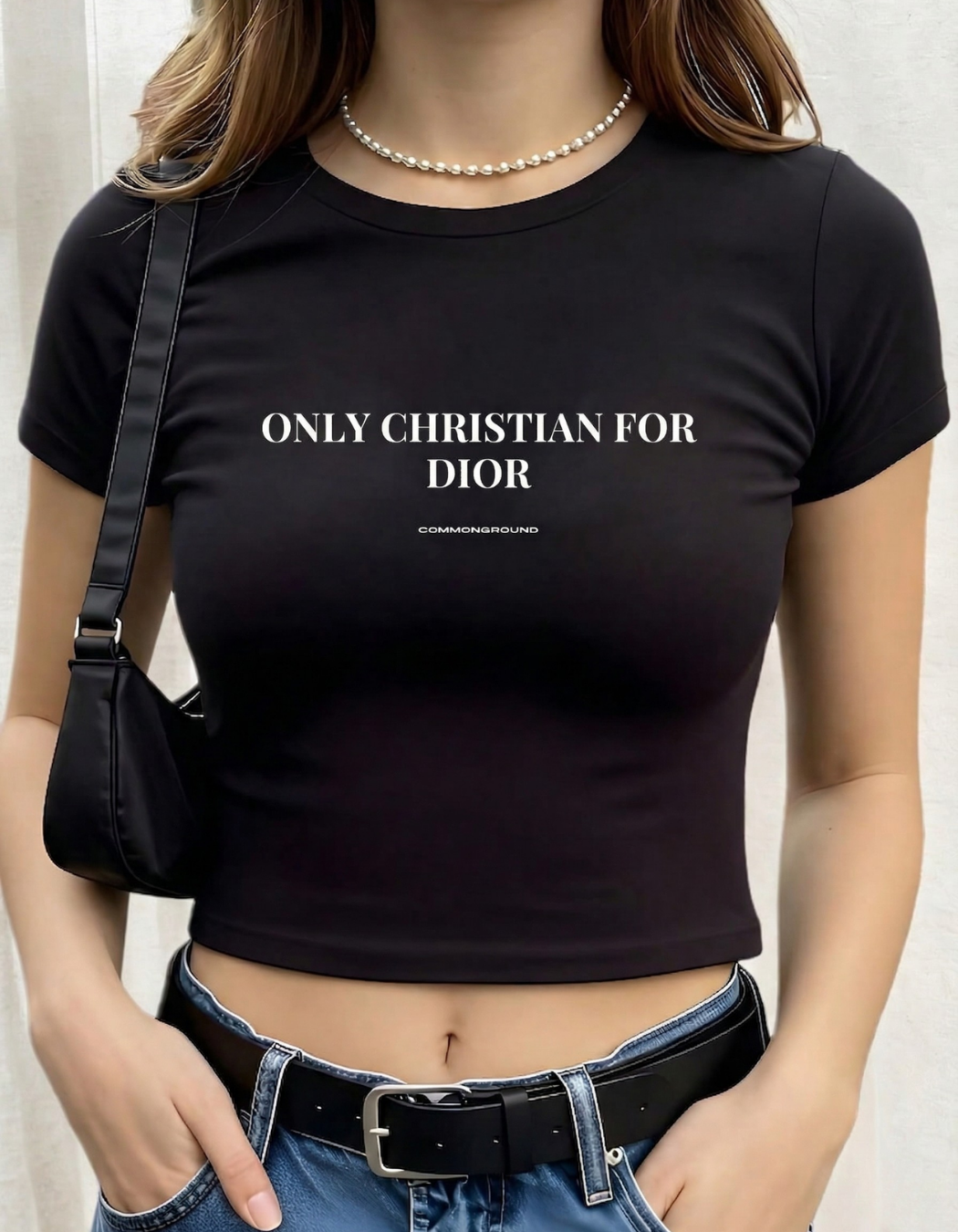 Only Christian For Dior Crop Top — 180 GSM Crop Top India | CommonGrou