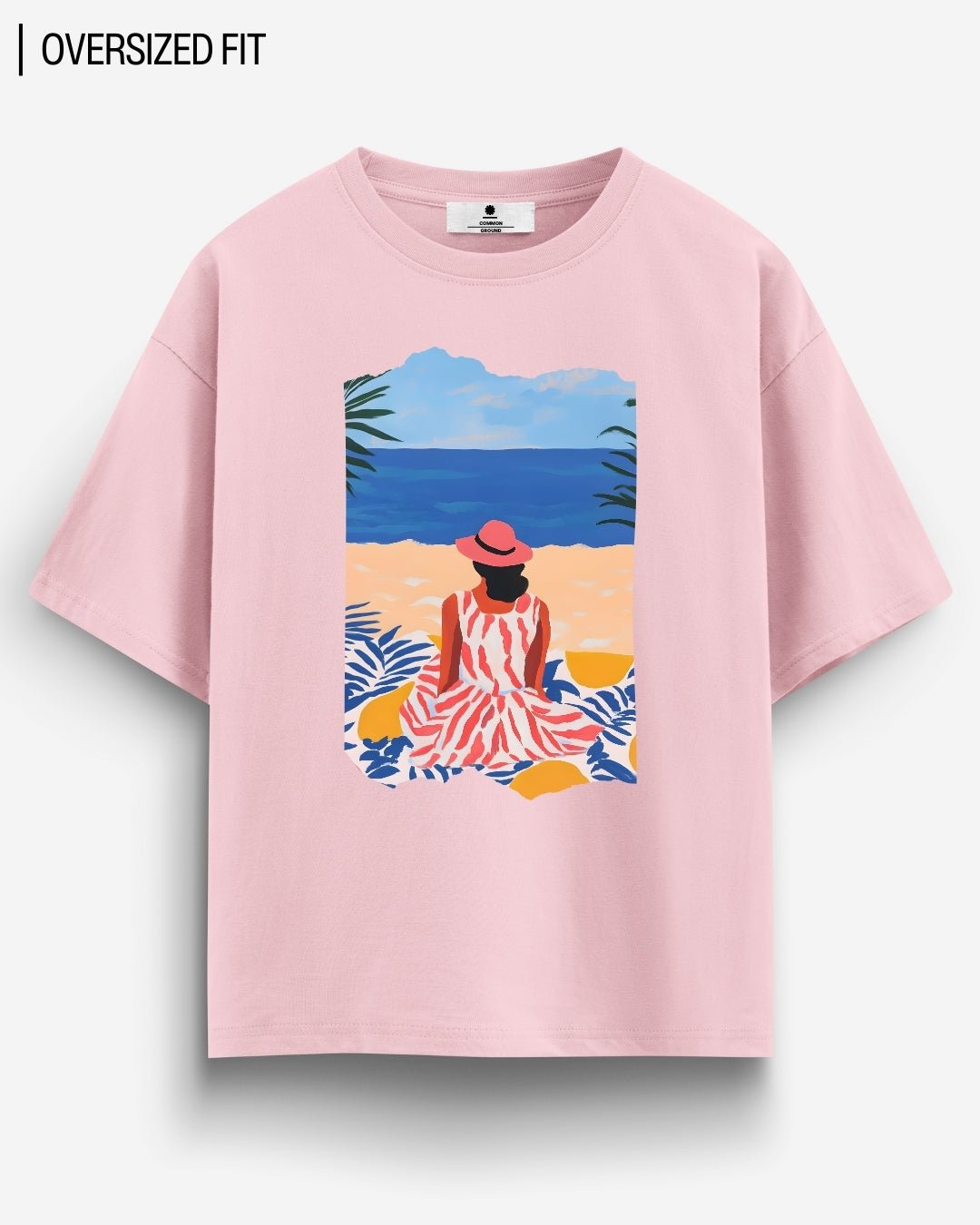 BEACH PICNIC OVERSIZED T - SHIRT - COMMONGROUND