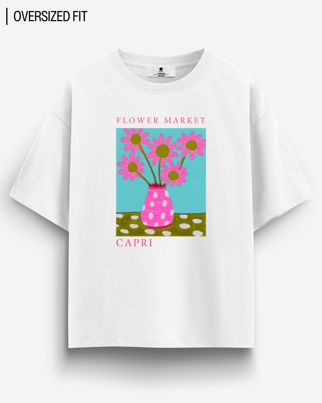 CAPRI FLOWER MARKET OVERSIZED T - SHIRT - COMMONGROUND