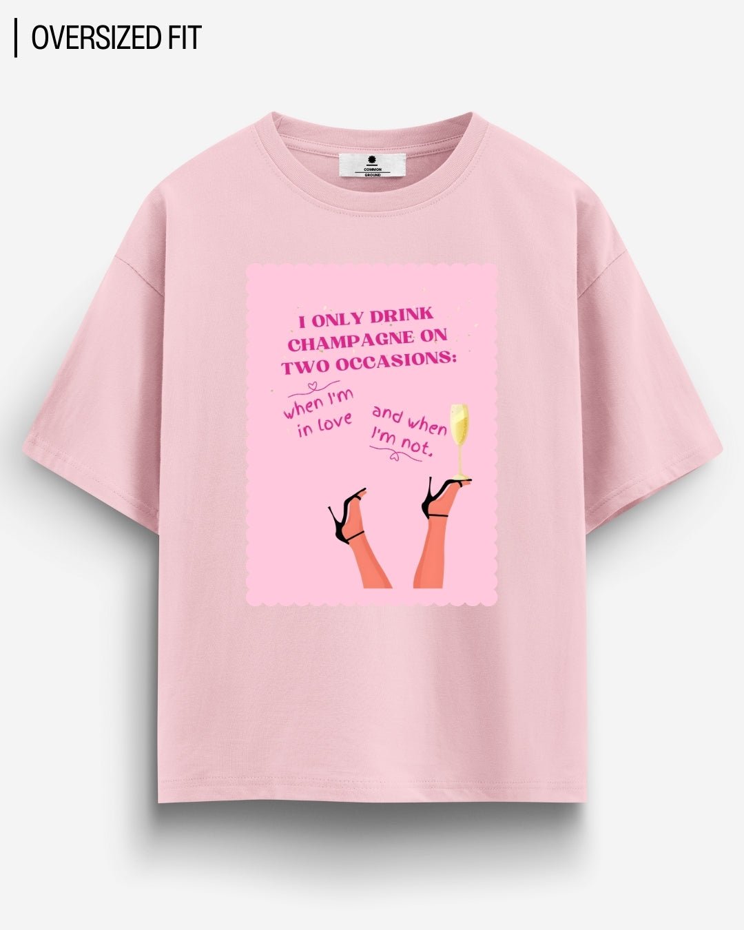 CHAMPAGNE OVERSIZED T - SHIRT - COMMONGROUND