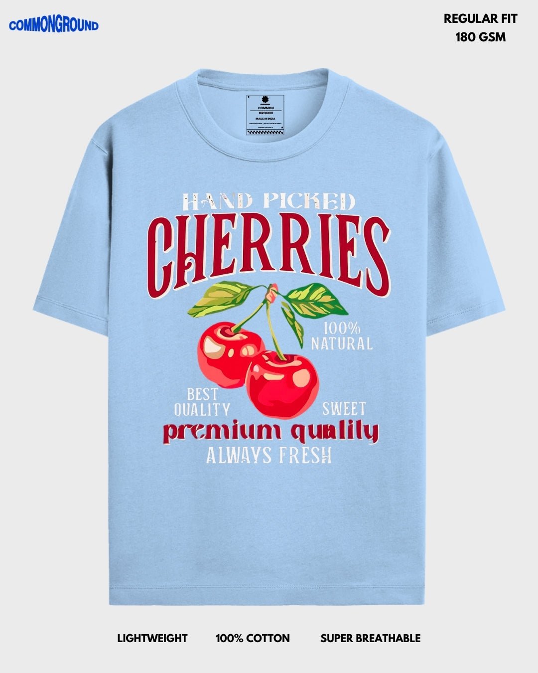 CHERRIES REGULAR T - SHIRT - COMMONGROUND
