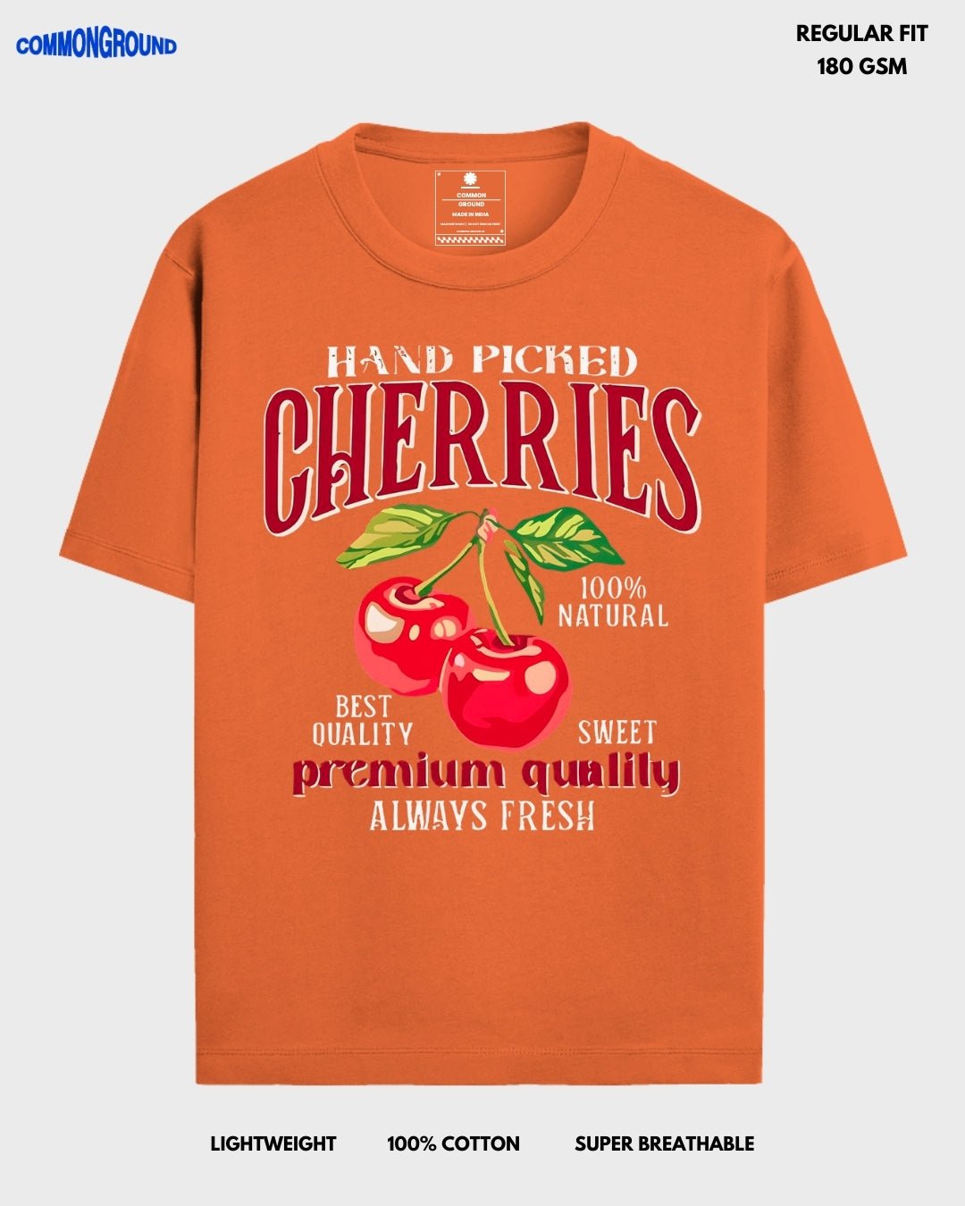 CHERRIES REGULAR T - SHIRT - COMMONGROUND