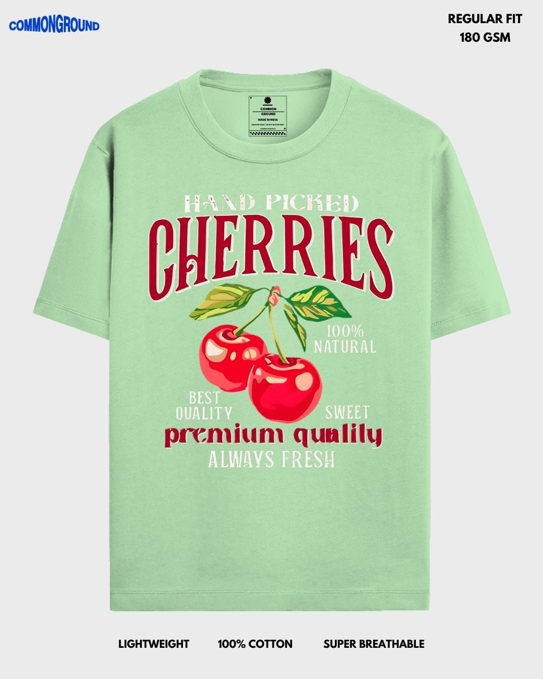 CHERRIES REGULAR T - SHIRT - COMMONGROUND