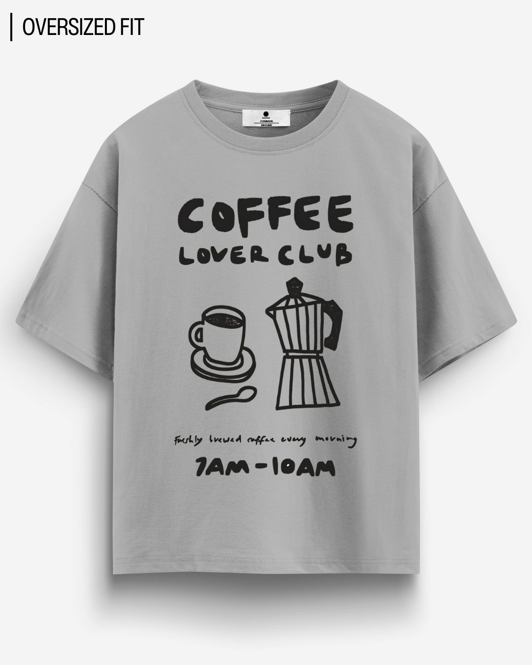 COFFEE LOVER CLUB OVERSIZED T - SHIRT - COMMONGROUND