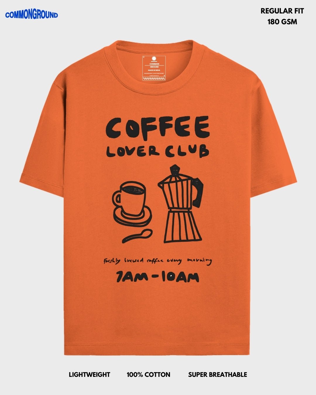 COFFEE LOVER CLUB REGULAR T - SHIRT - COMMONGROUND