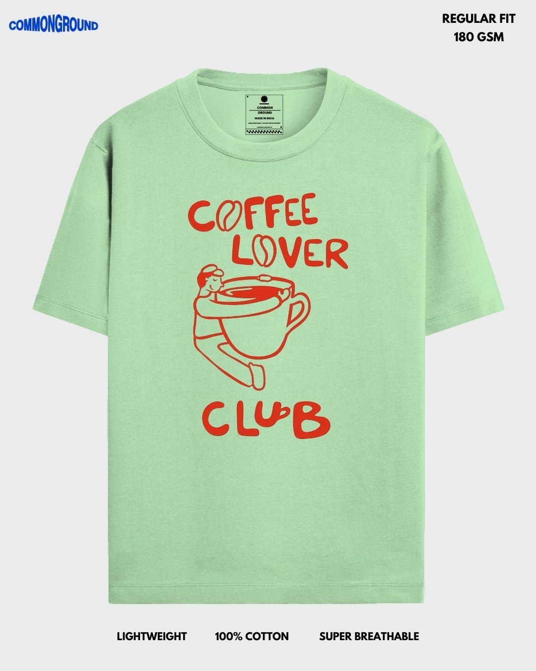 COFFEE LOVER CLUB REGULAR T - SHIRT - COMMONGROUND