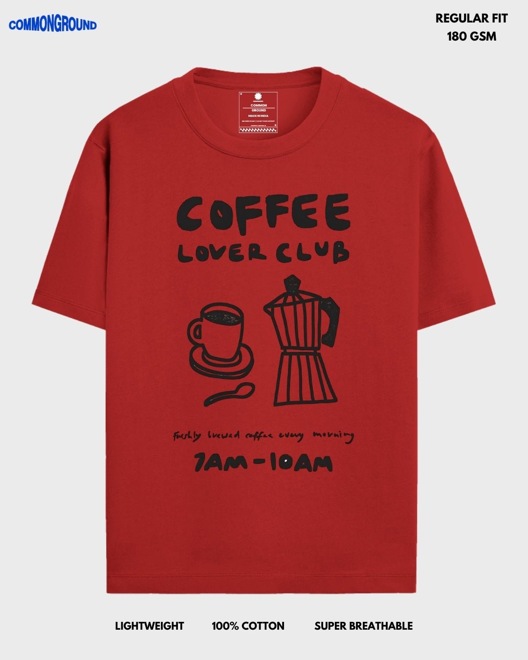COFFEE LOVER CLUB REGULAR T - SHIRT - COMMONGROUND