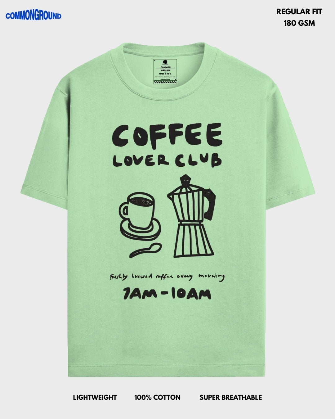 COFFEE LOVER CLUB REGULAR T - SHIRT - COMMONGROUND