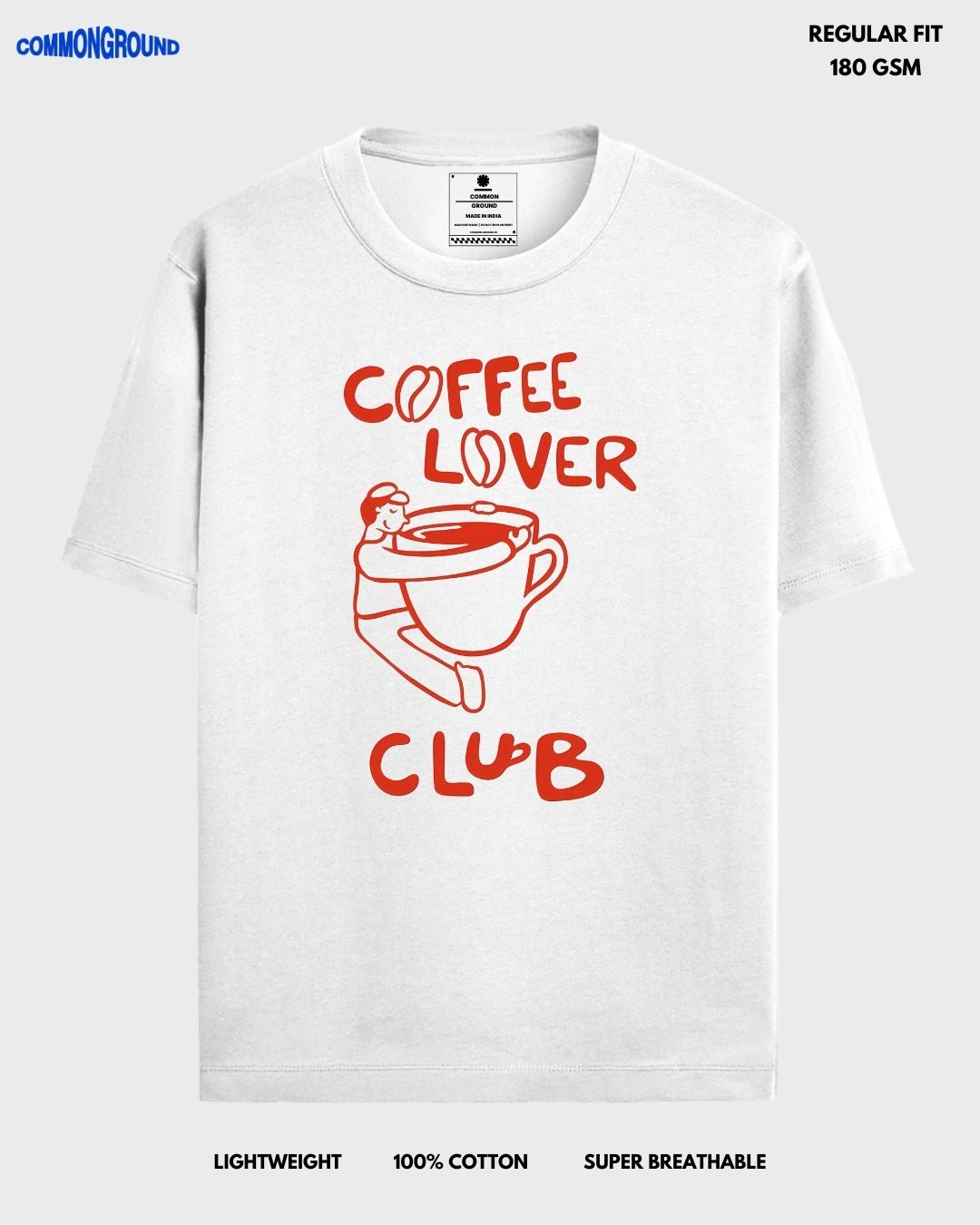 COFFEE LOVER CLUB REGULAR T - SHIRT - COMMONGROUND