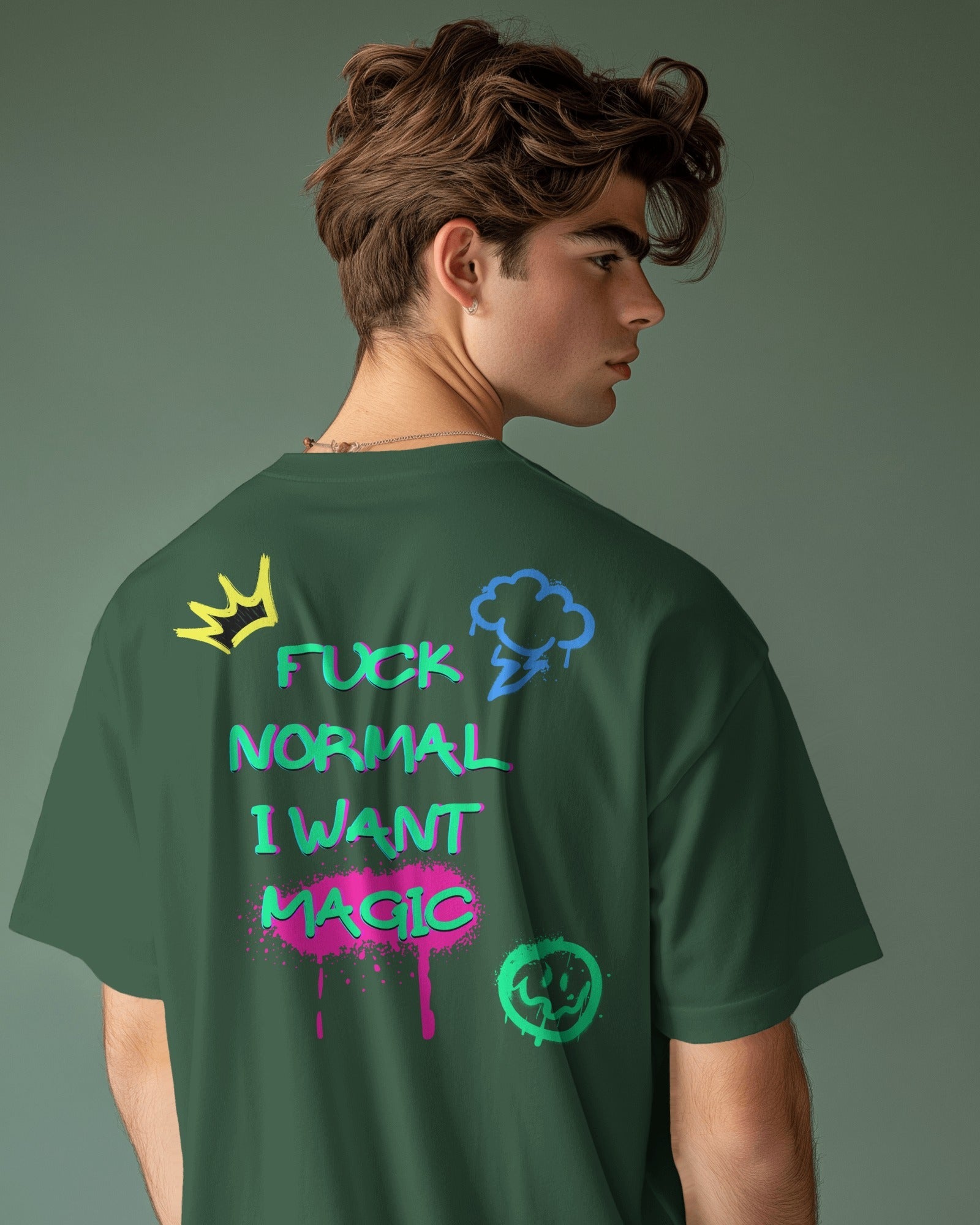 F*CK NORMAL OVERSIZED T - SHIRT - COMMONGROUND