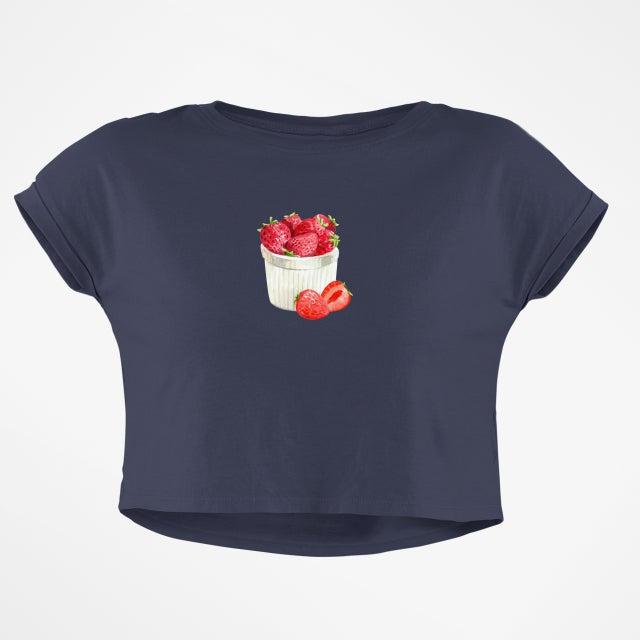 FRESH STRAWBERRIES CROP TOP - COMMONGROUND