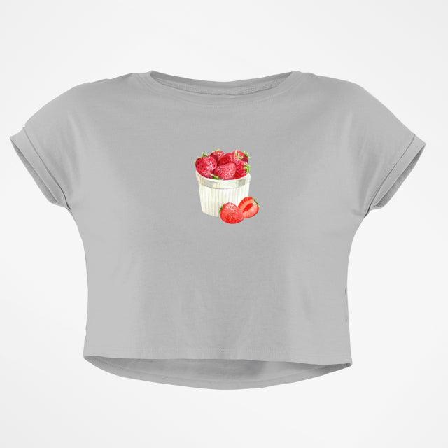 FRESH STRAWBERRIES CROP TOP - COMMONGROUND