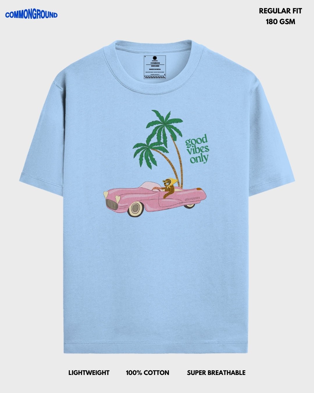 GOOD VIBES REGULAR T - SHIRT - COMMONGROUND