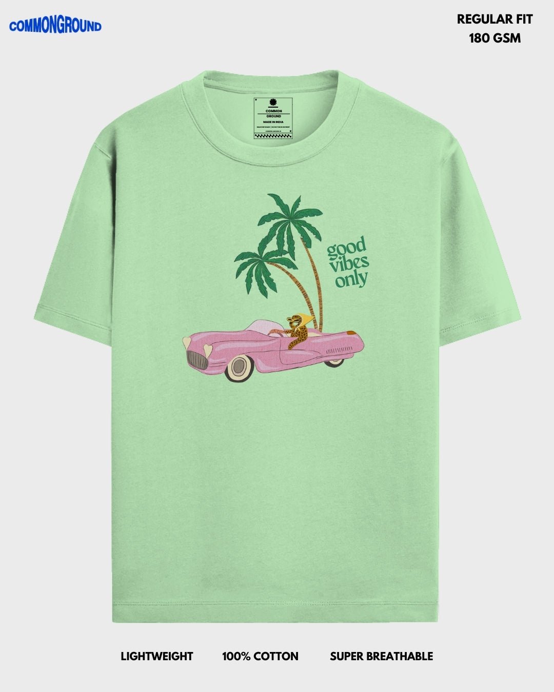 GOOD VIBES REGULAR T - SHIRT - COMMONGROUND