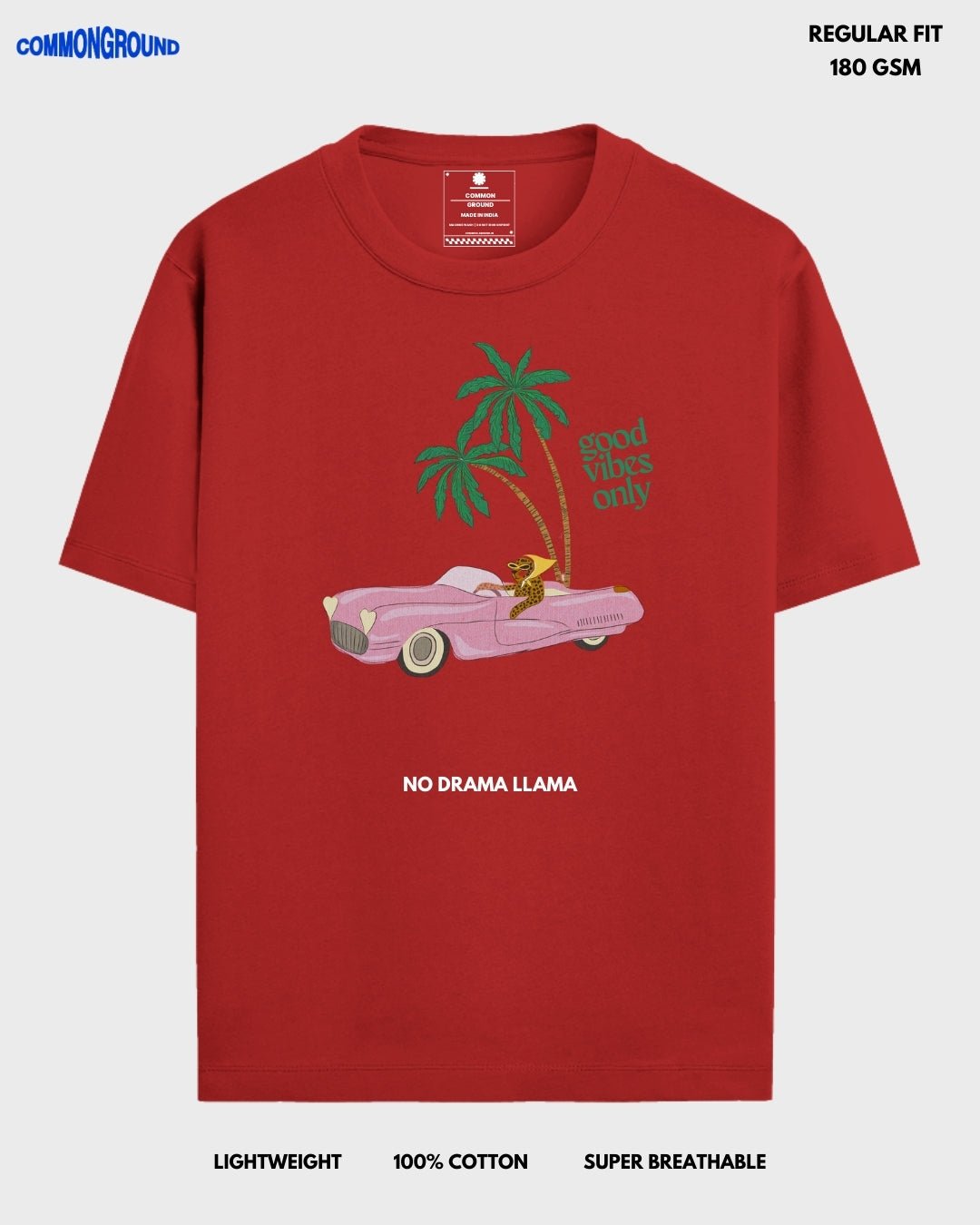GOOD VIBES REGULAR T - SHIRT - COMMONGROUND