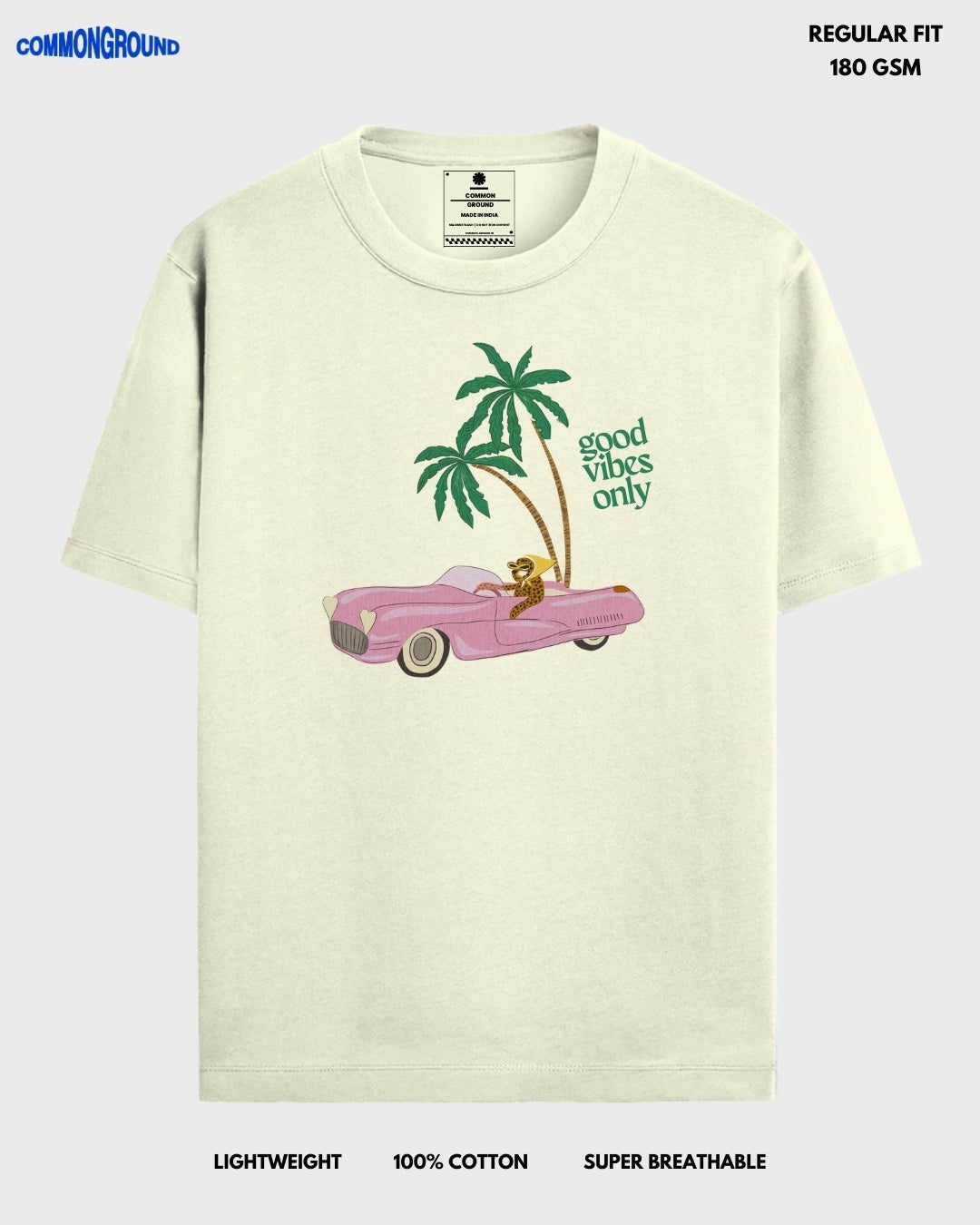 GOOD VIBES REGULAR T - SHIRT - COMMONGROUND