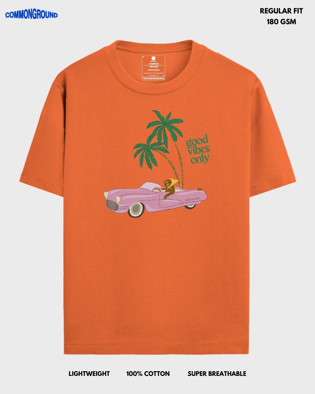 GOOD VIBES REGULAR T - SHIRT - COMMONGROUND