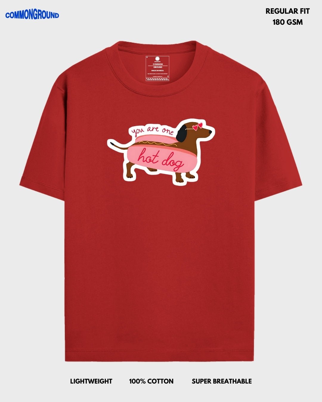 HOT DOG REGULAR T - SHIRT - COMMONGROUND