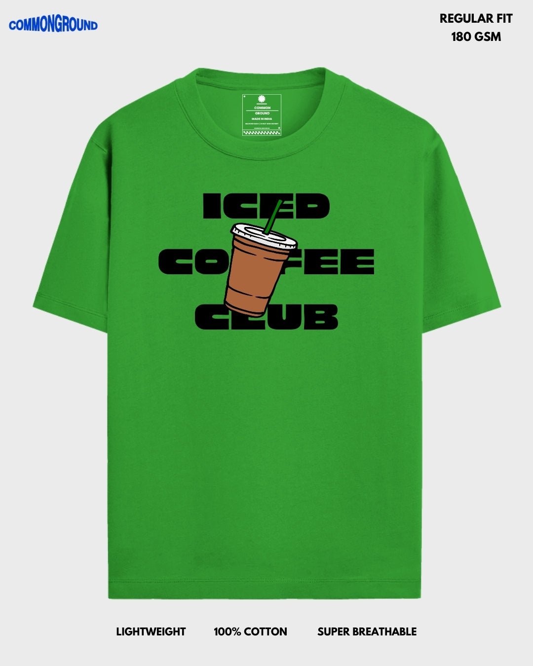 ICED COFFEE CLUB REGULAR T - SHIRT - COMMONGROUND
