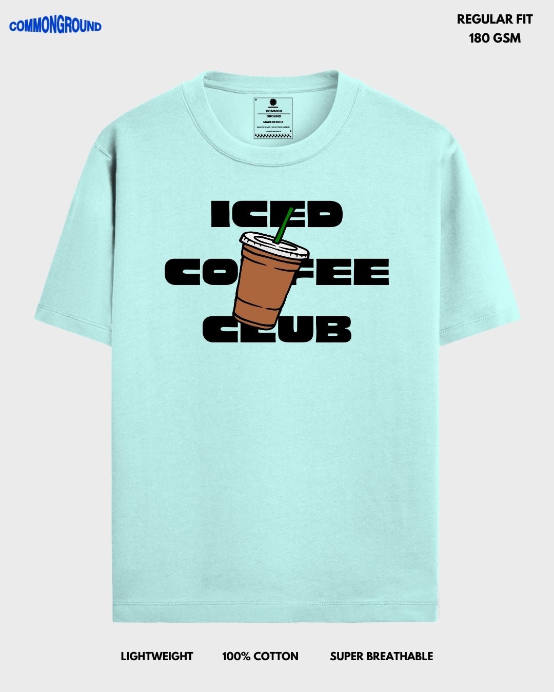 ICED COFFEE CLUB REGULAR T - SHIRT - COMMONGROUND