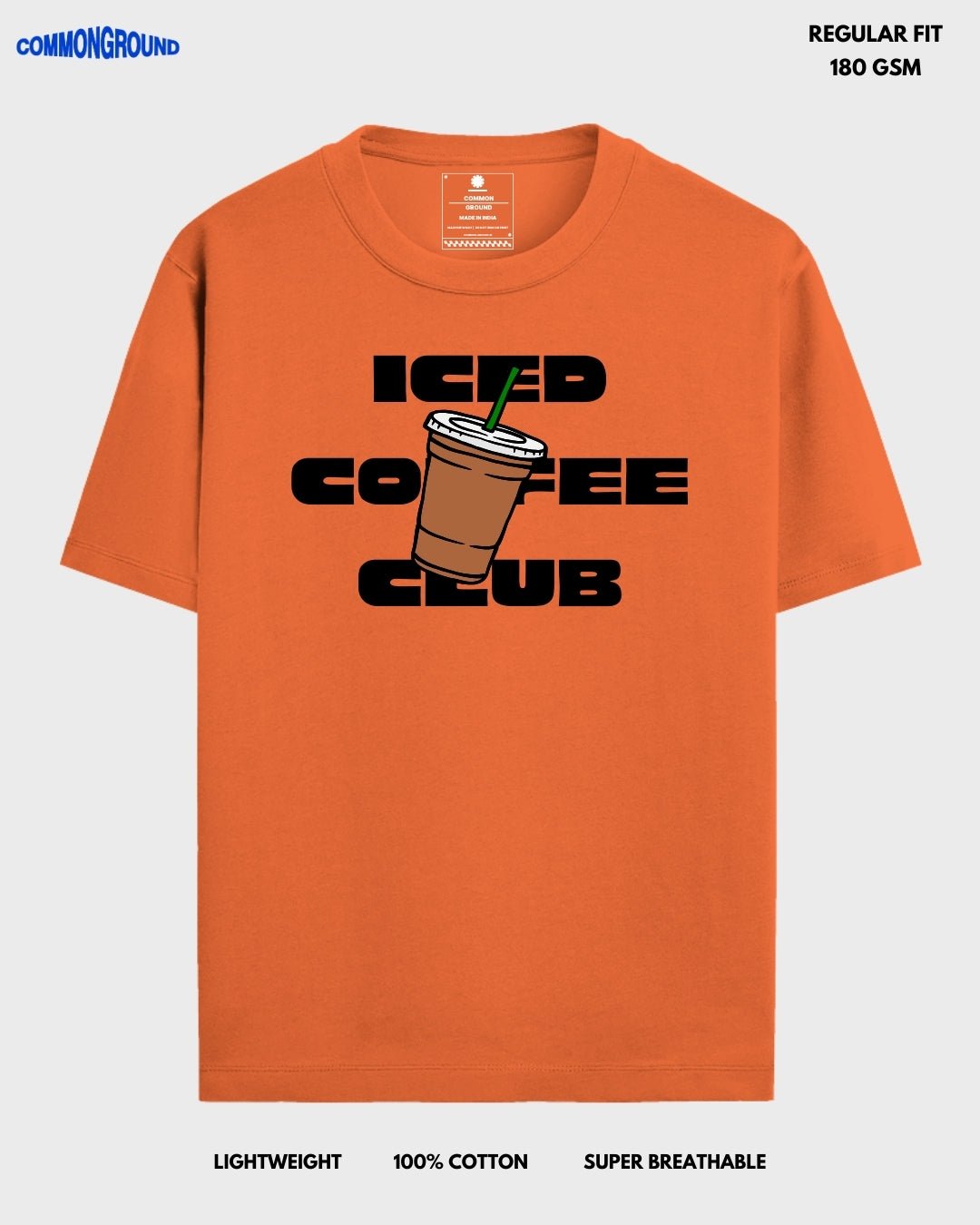ICED COFFEE CLUB REGULAR T - SHIRT - COMMONGROUND