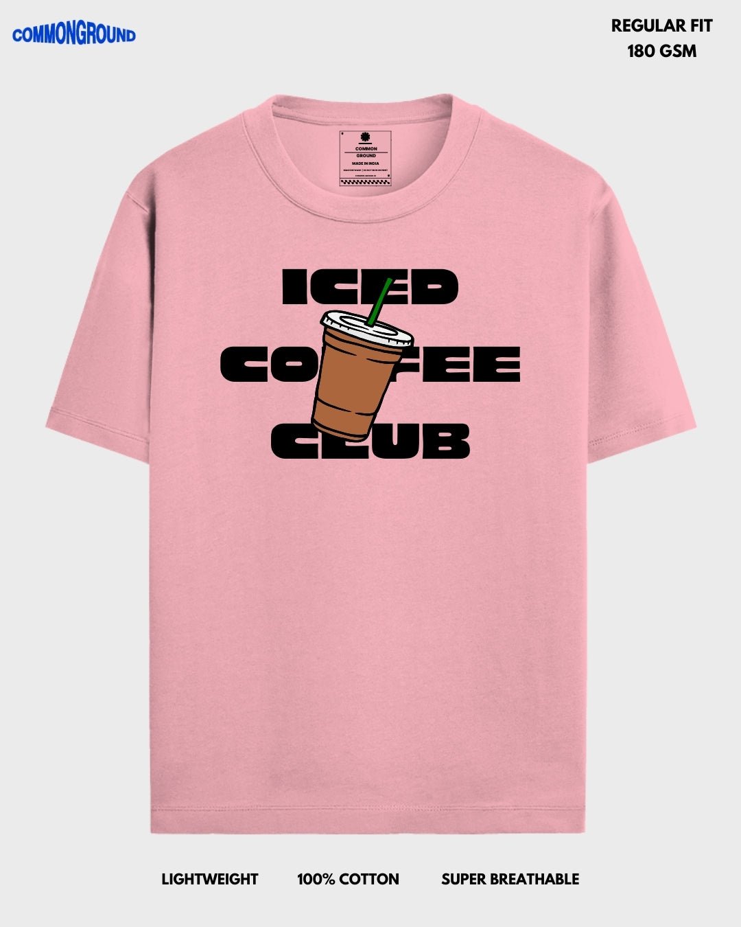 ICED COFFEE CLUB REGULAR T - SHIRT - COMMONGROUND