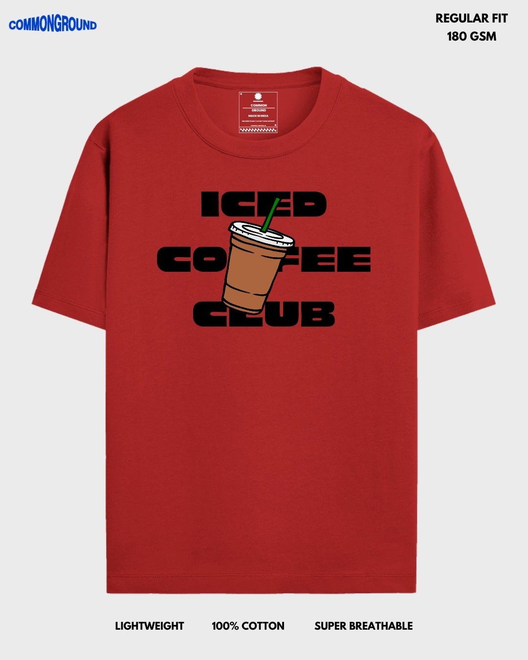 ICED COFFEE CLUB REGULAR T - SHIRT - COMMONGROUND