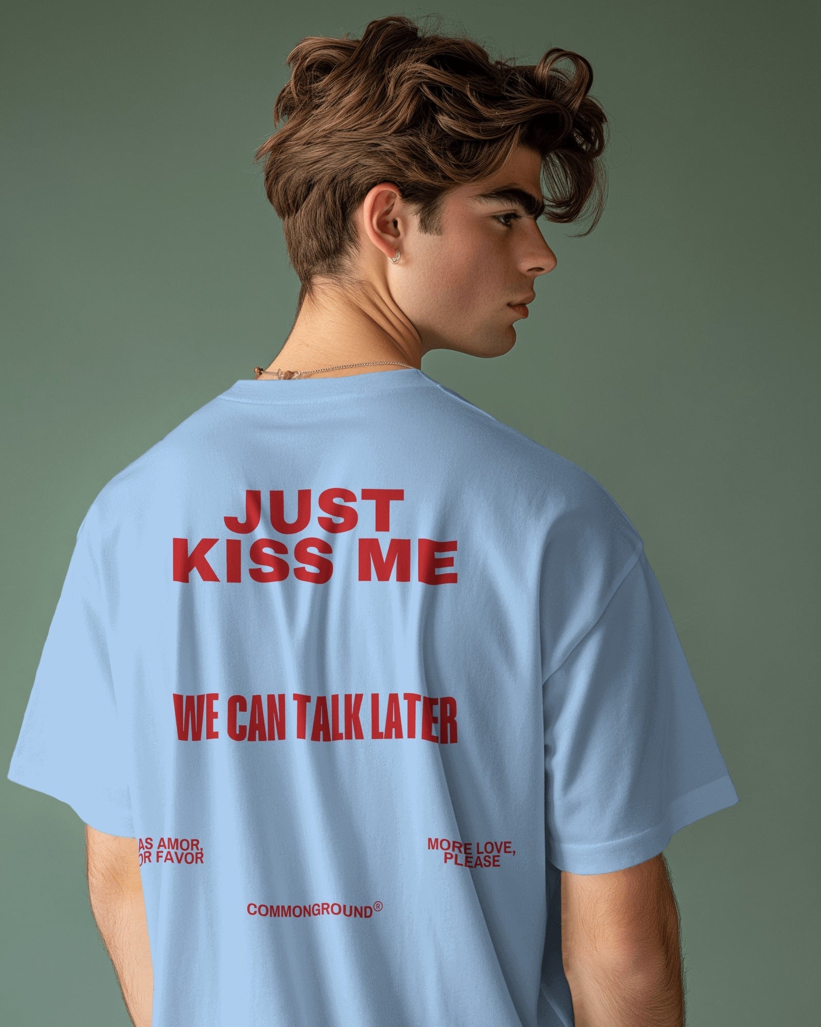 KISS ME OVERSIZED T - SHIRT - COMMONGROUND