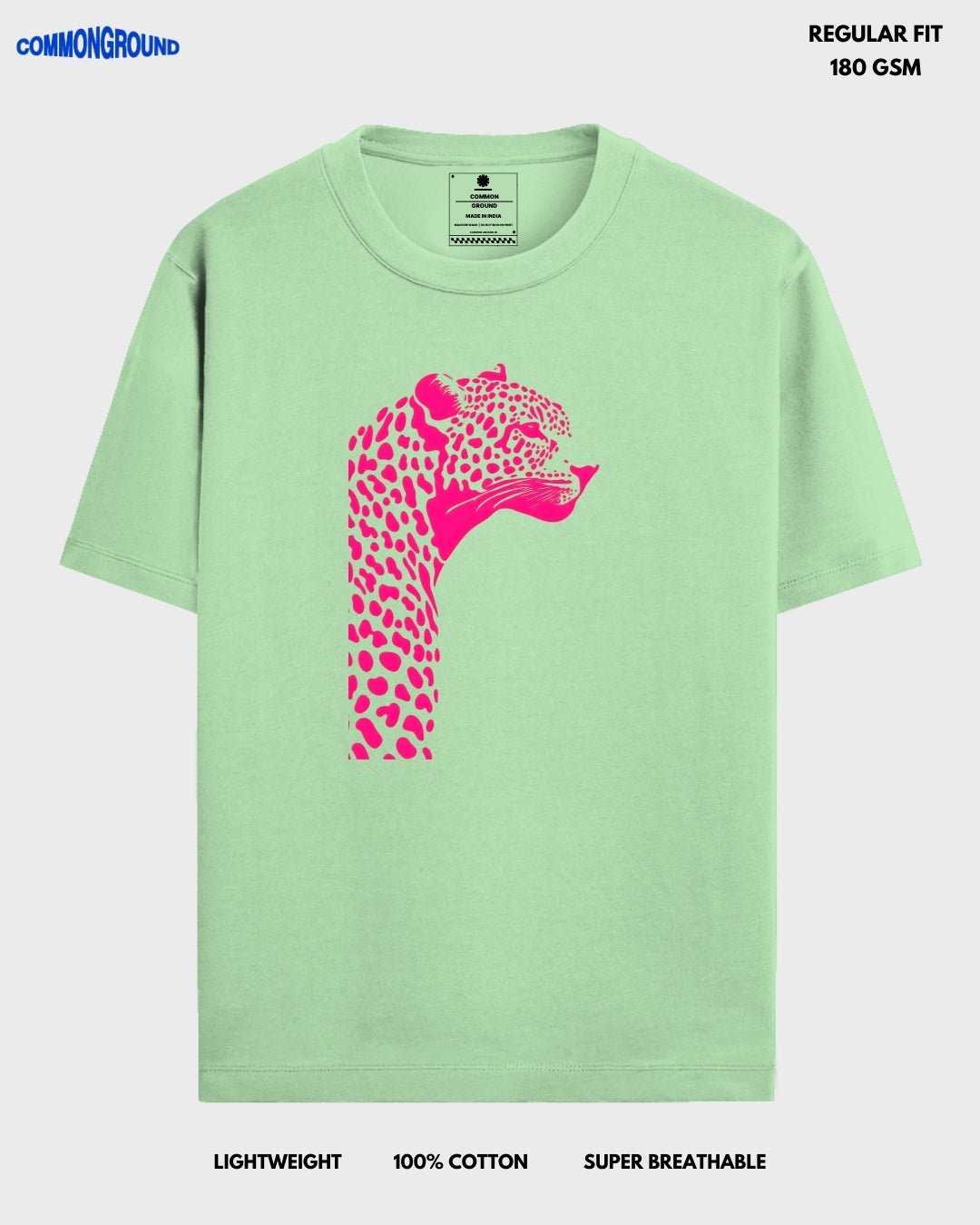 LEOPARD REGULAR T - SHIRT - COMMONGROUND
