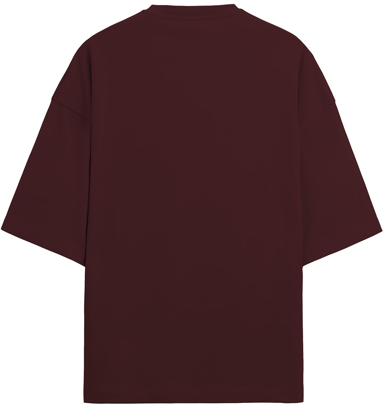MAROON TERRY OVERSIZED T - SHIRT - COMMONGROUND