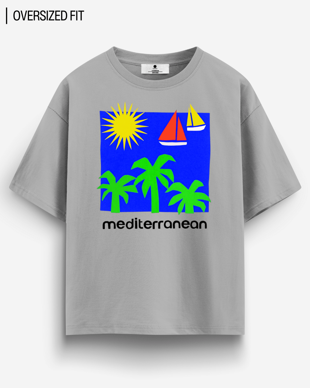 MEDITERRANEAN OVERSIZED T - SHIRT - COMMONGROUND