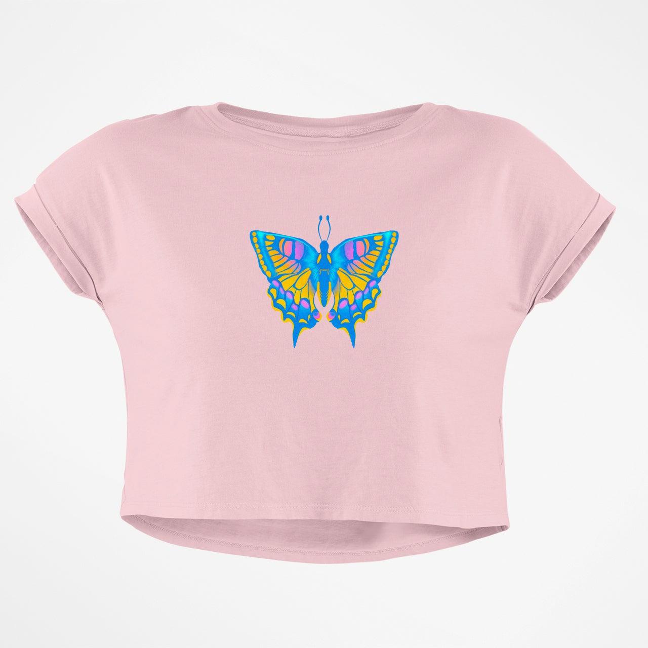 NEON BUTTERFLY CROP TOP - COMMONGROUND