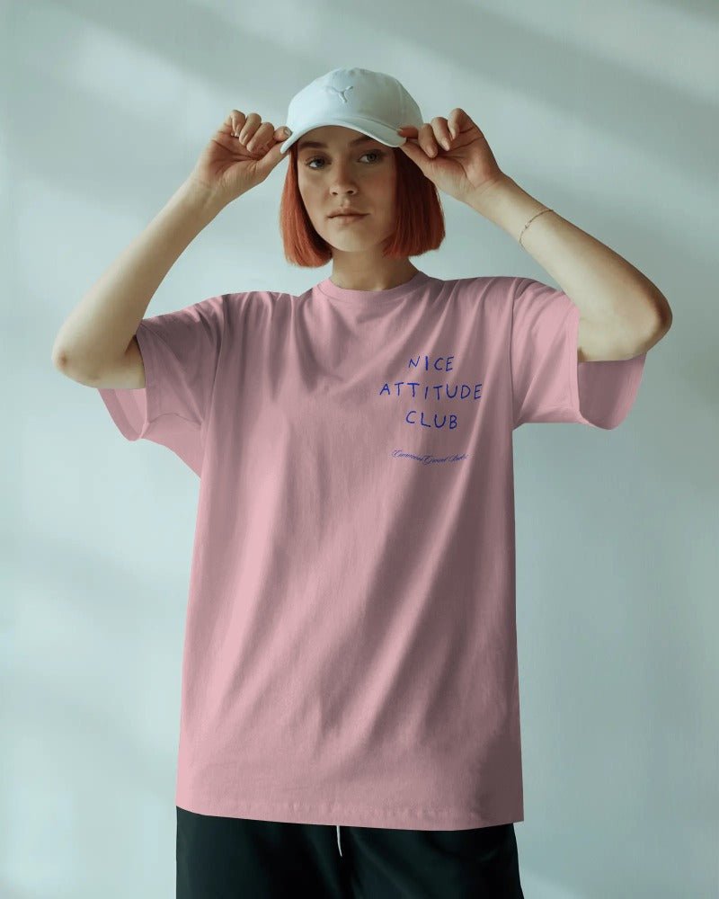 NICE ATTITUDE OVERSIZED T - SHIRT - COMMONGROUND