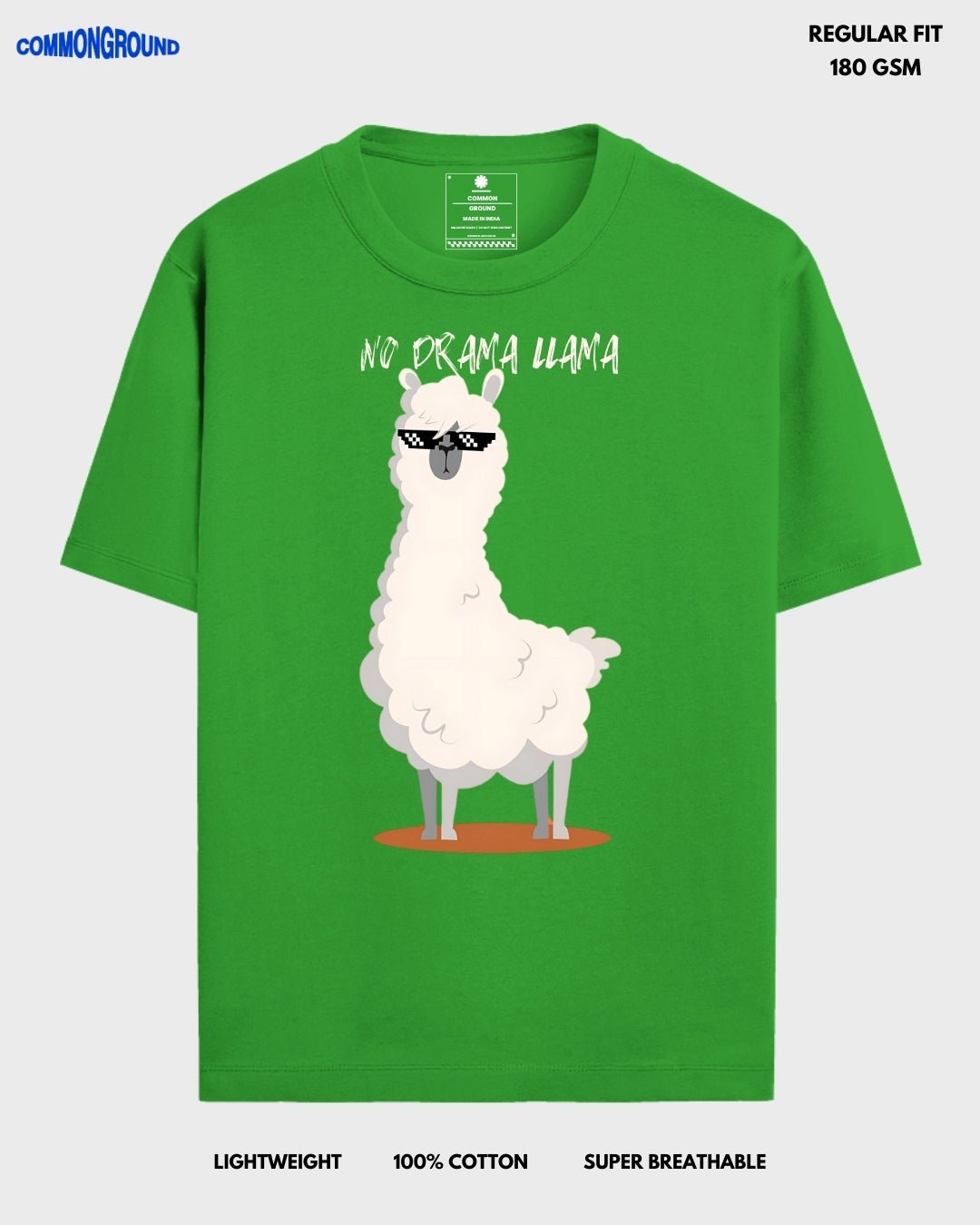 NO DRAMA LLAMA REGULAR T - SHIRT - COMMONGROUND