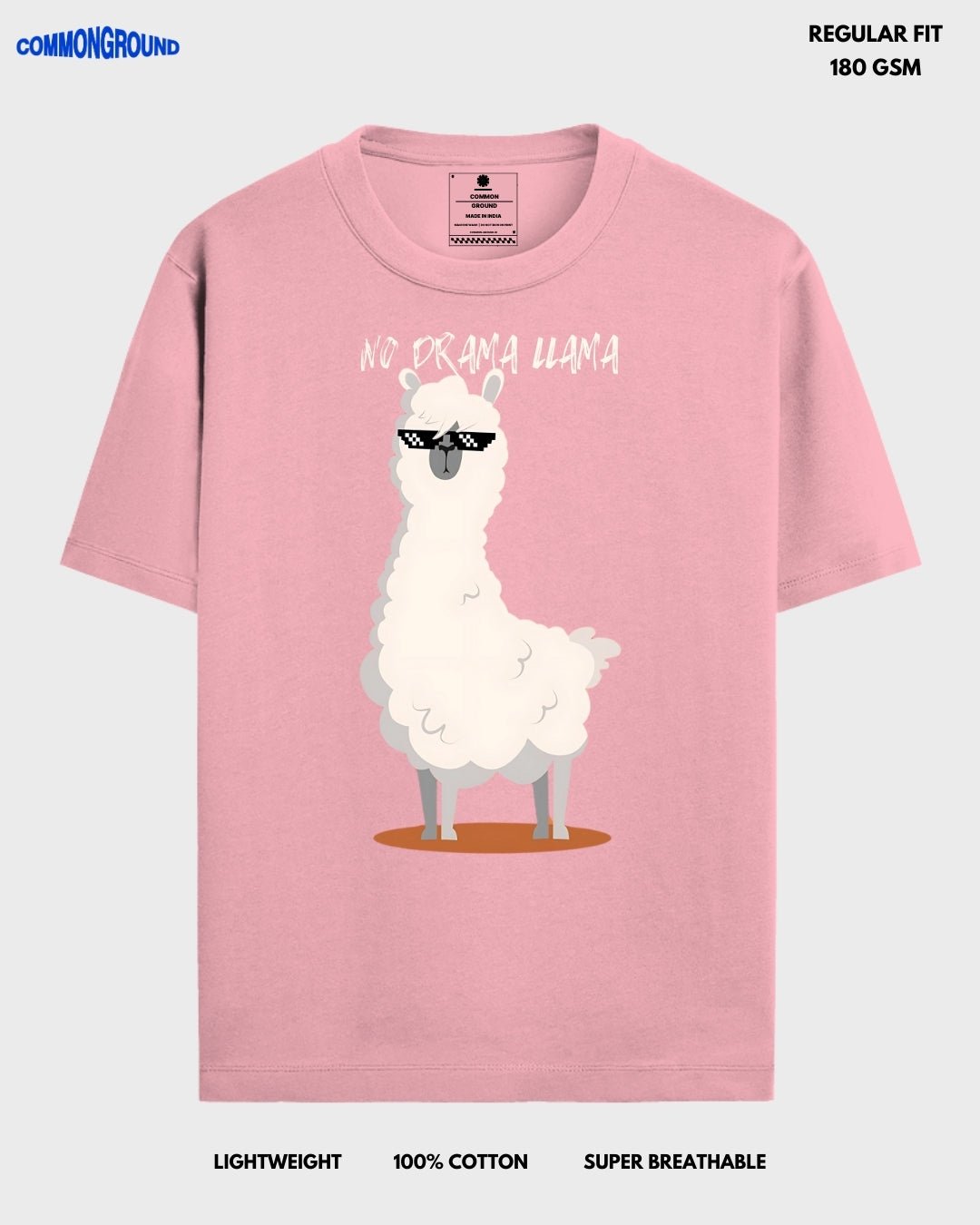 NO DRAMA LLAMA REGULAR T - SHIRT - COMMONGROUND