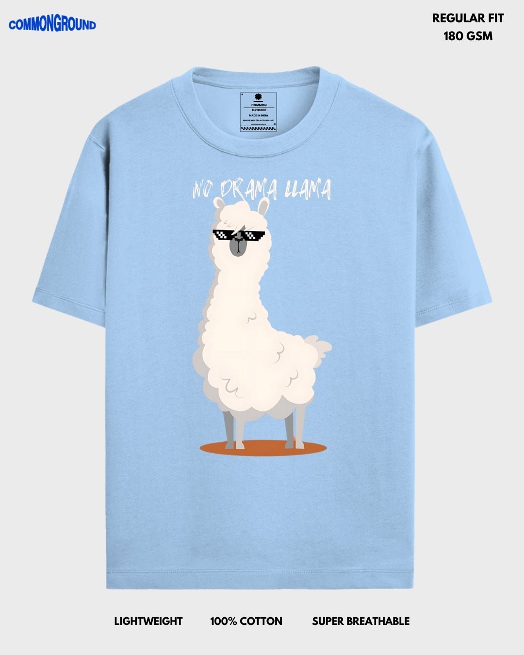 NO DRAMA LLAMA REGULAR T - SHIRT - COMMONGROUND