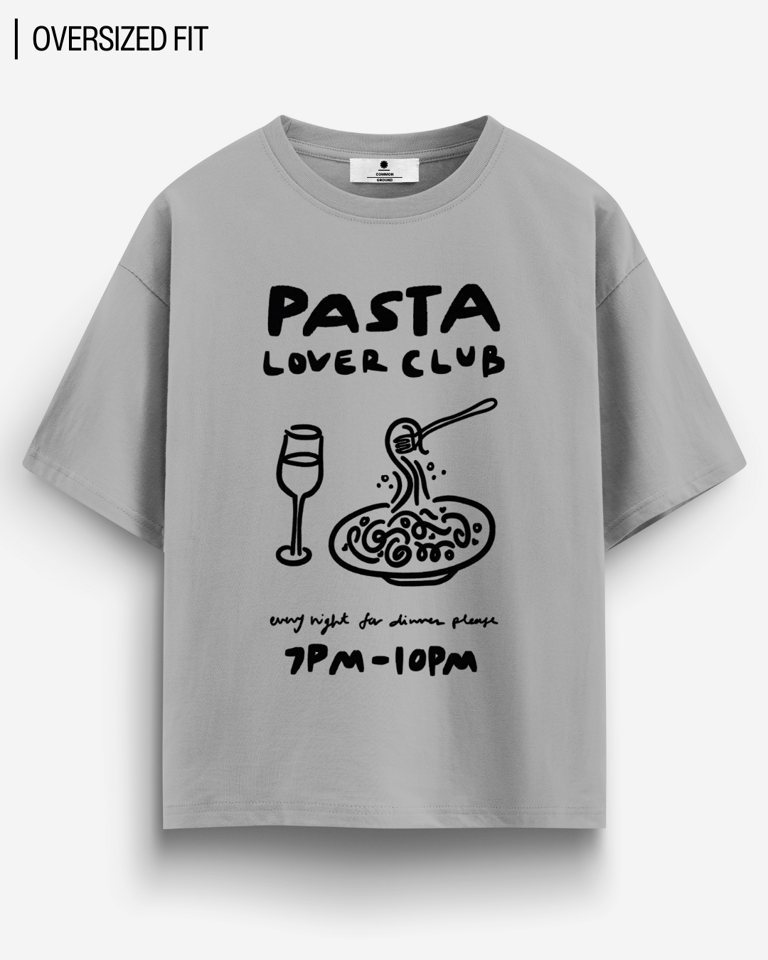 PASTA LOVER CLUB OVERSIZED T - SHIRT - COMMONGROUND