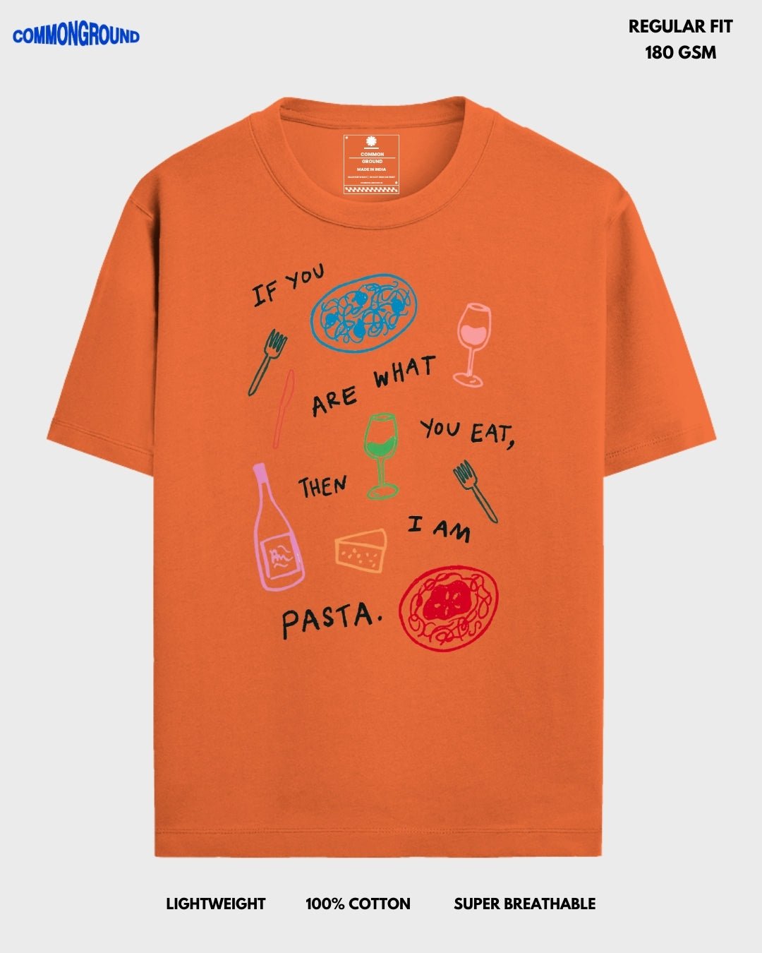 PASTA REGULAR T - SHIRT - COMMONGROUND
