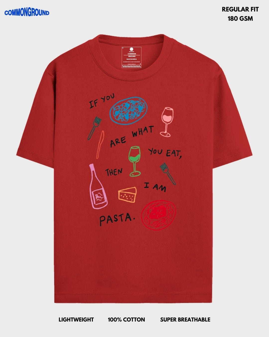 PASTA REGULAR T - SHIRT - COMMONGROUND