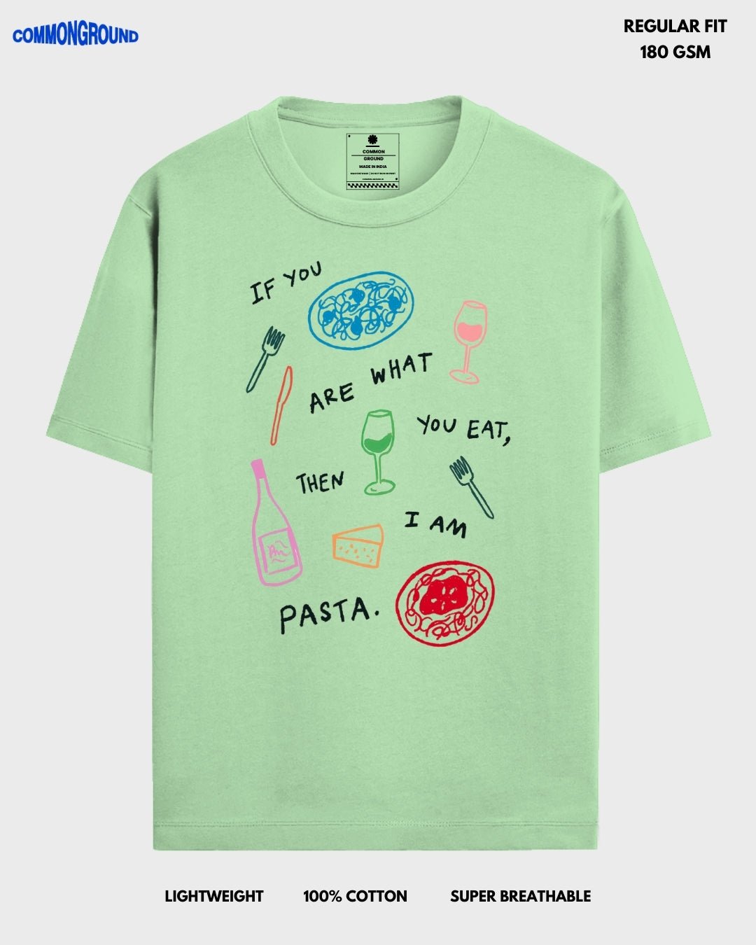 PASTA REGULAR T - SHIRT - COMMONGROUND