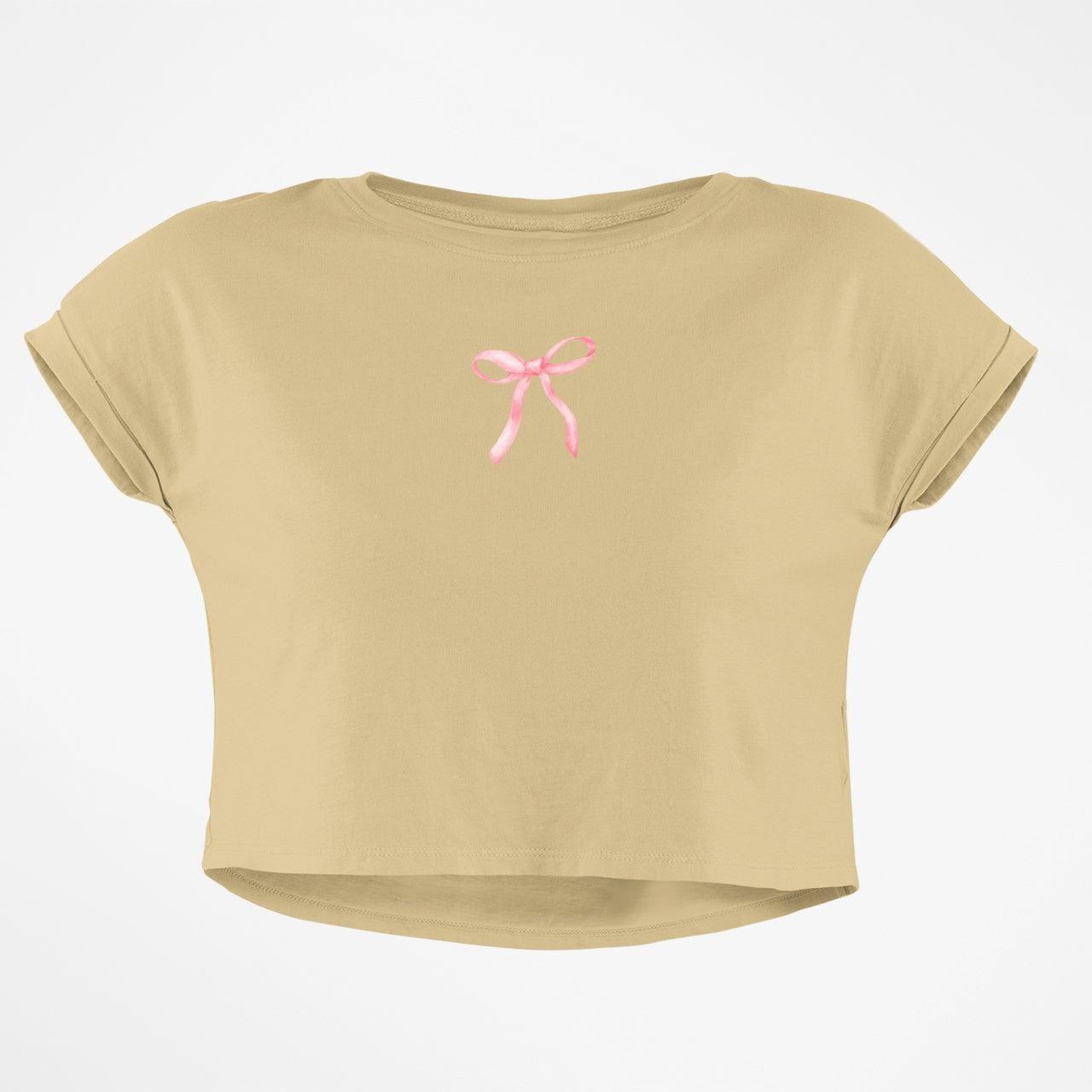 PINK BOW CROP TOP - COMMONGROUND