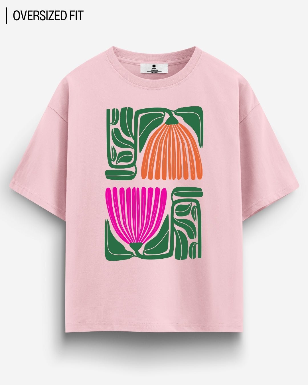 PINKORNGE OVERSIZED T - SHIRT - COMMONGROUND
