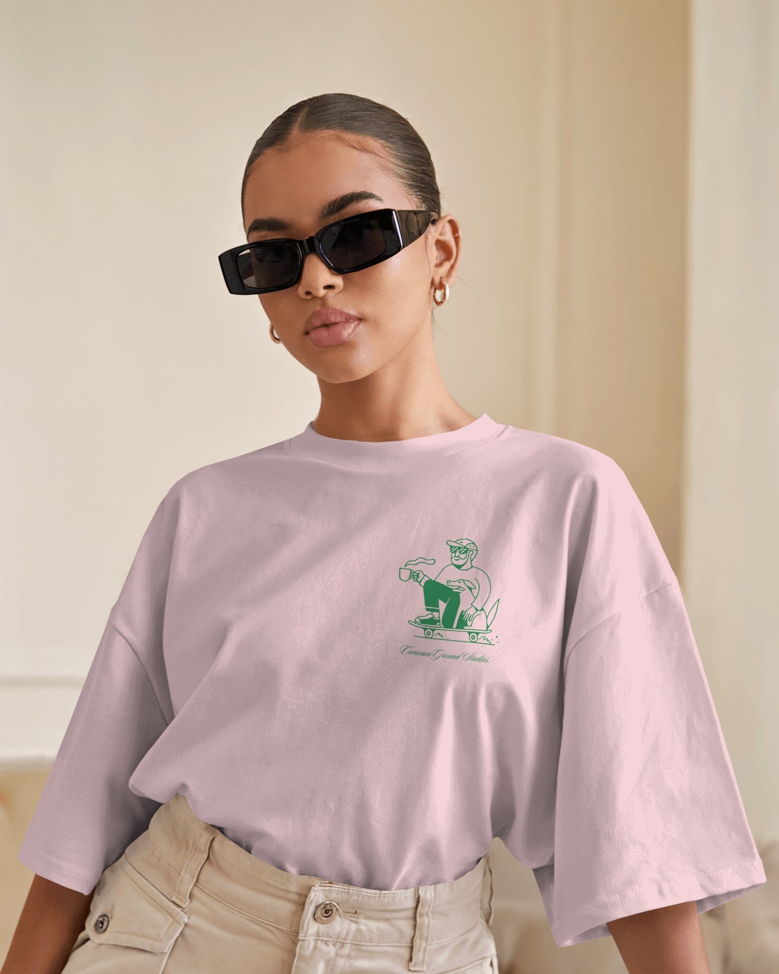 SLOW SUNDAYS COFFEE CLUB OVERSIZED T - SHIRT - COMMONGROUND
