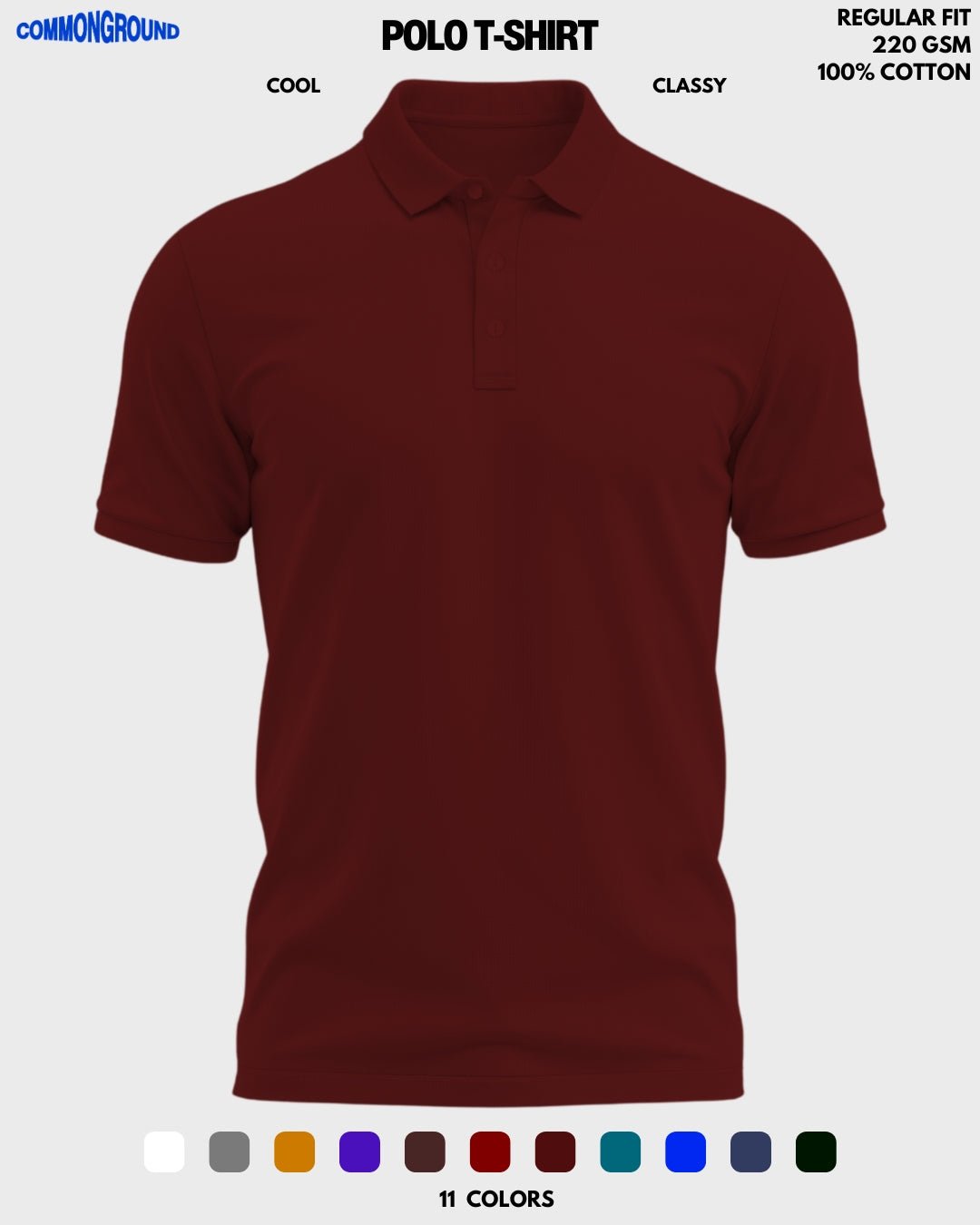 SOLID POLO T - SHIRT - COMMONGROUND