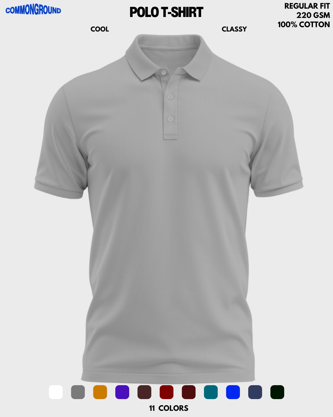 SOLID POLO T - SHIRT - COMMONGROUND