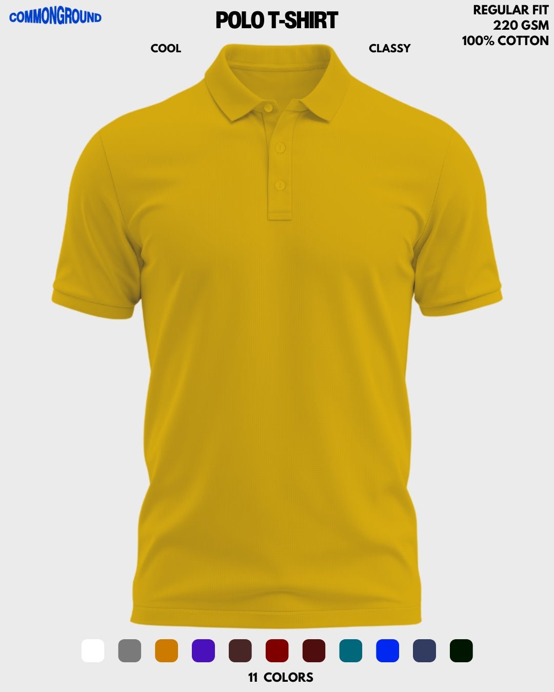 SOLID POLO T - SHIRT - COMMONGROUND