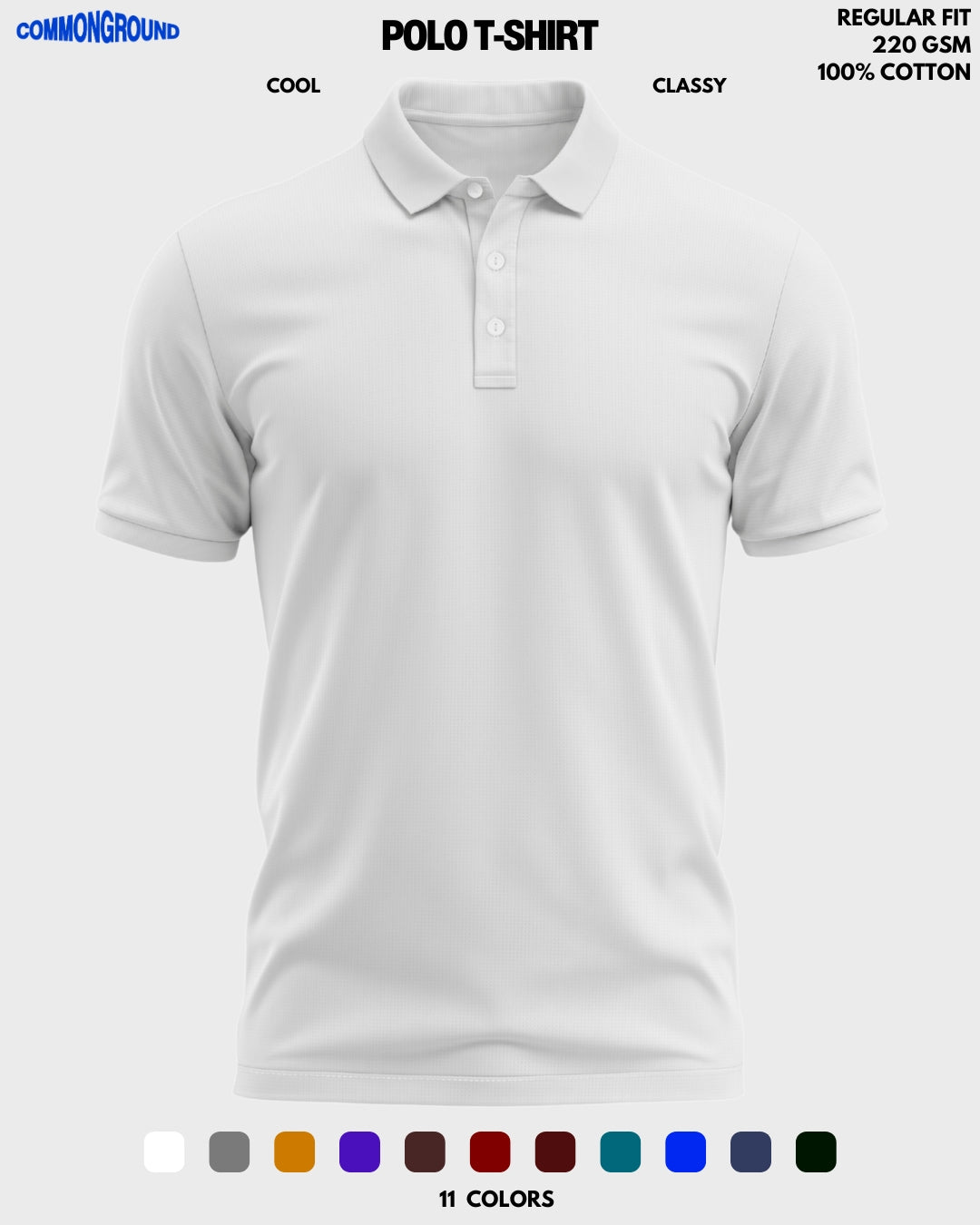 SOLID POLO T - SHIRT - COMMONGROUND