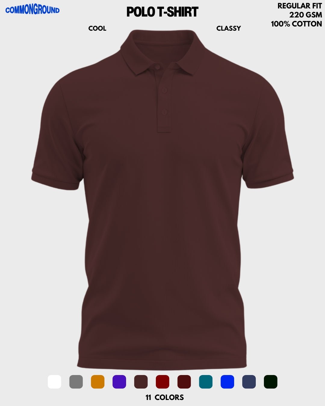 SOLID POLO T - SHIRT - COMMONGROUND