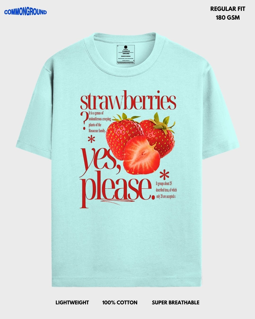STRAWBERRIES REGULAR T - SHIRT - COMMONGROUND