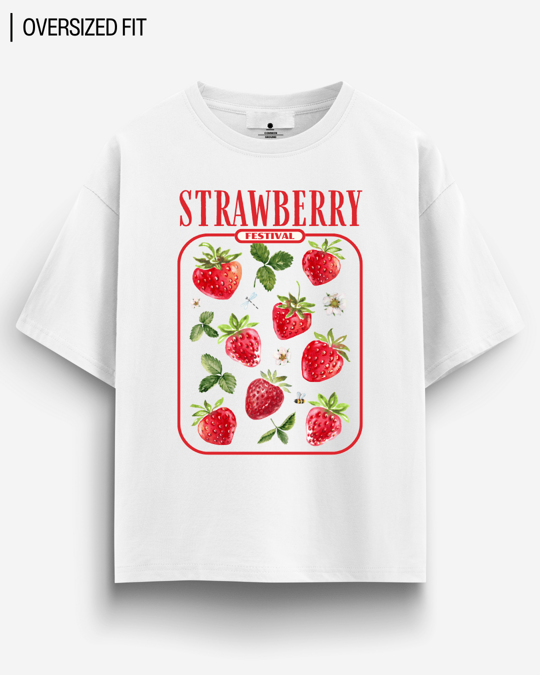 STRAWBERRY FESTIVAL OVERSIZED T - SHIRT - COMMONGROUND
